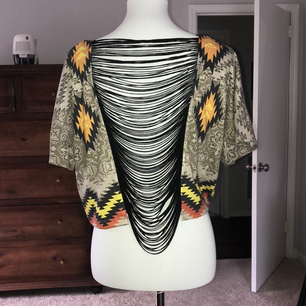 M Aztec multicolor crop top - Picture 2 of 3